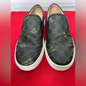 Gucci | Shoes | Gucci Tiger Slip On Monogram Gg Print | Poshmark display picture 1